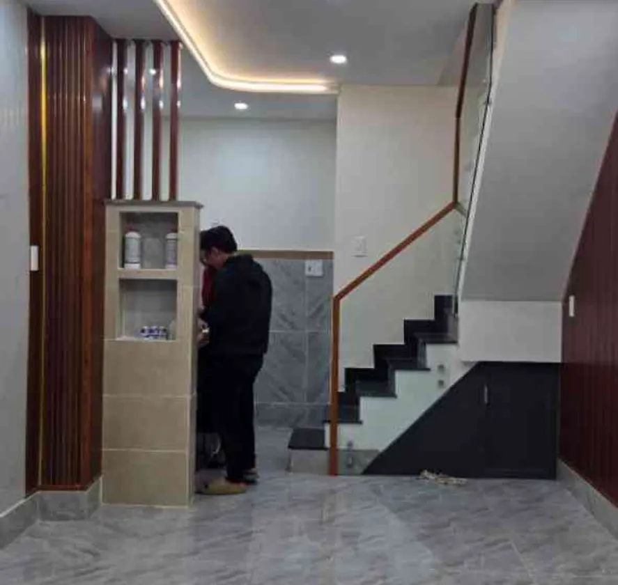 Nhà 2 tầng mới, 22m2, hẻm 3m gần cầu Hậu Giang Quận 6... Bán nhà riêng tại Bình Phú, Hồ Chí Minh 01