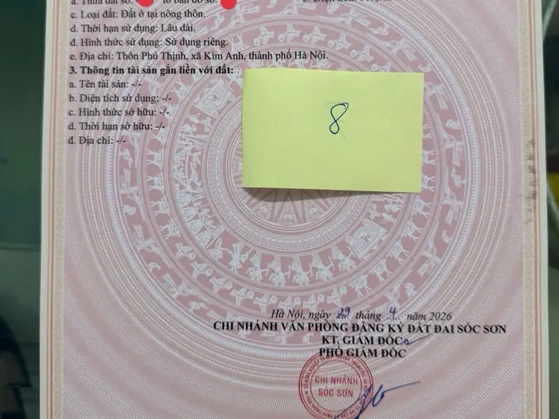 Đất Đẹp Ô Tô Vào Tận Nơi, Giá Hấp Dẫn Tại Trung Tâm... Bán đất tại Kim Anh, Hà Nội 01