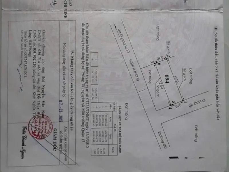Cơ hội hiếm có: đất 45m2 sổ hồng riêng, giá tốt tại Quận 12... Bán đất tại An Phú Đông, Hồ Chí Minh 01
