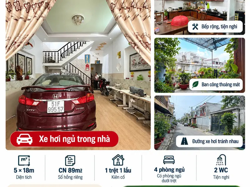 🚗 NHÀ HÓC MÔN CHỈ 5,2 TỶ – XE HƠI VÀO TẬN NHÀ... Bán nhà riêng tại Hóc Môn, Hồ Chí Minh 01