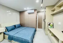 Nhà 4 tầng mới xây, diện tích 36.6m2, hướng Nam, gần chợ Thạch Đà... Bán nhà riêng tại An Hội Đông, Hồ Chí Minh 09
