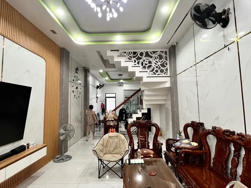 Bán nhà riêng 4 tầng diện tích 68m2 tại An Dương Vương, mặt tiền 4m, phù hợp kinh doanh... Bán nhà riêng tại An Lạc, Hồ Chí Minh 01