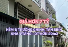 🏠 CHỦ GIẢM 200tr - HẺM 1/ TRƯỜNG CHINH, TÂN BÌNH - NHÀ 4 TẦNG - DT HƠN 40m2 - GIÁ HƠN 7🧄... Bán nhà riêng tại Tân Bình, Hồ Chí Minh 01