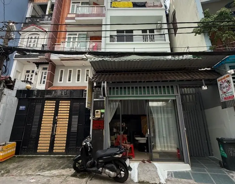 Nhà riêng 4 tầng, 2 mặt hẻm ô Tô, Phan Huy Ích, 5mx20m nở 10m.... Bán nhà riêng tại An Hội Tây, Hồ Chí Minh 01