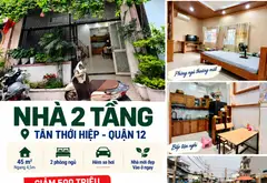 🔥 TỪ 4,8 TỶ XUỐNG NHỈNH 4 TỶ – NHÀ HẺM XE HƠI TÂN THỚI HIỆP... Bán nhà riêng tại Tân Thới Hiệp, Hồ Chí Minh 02