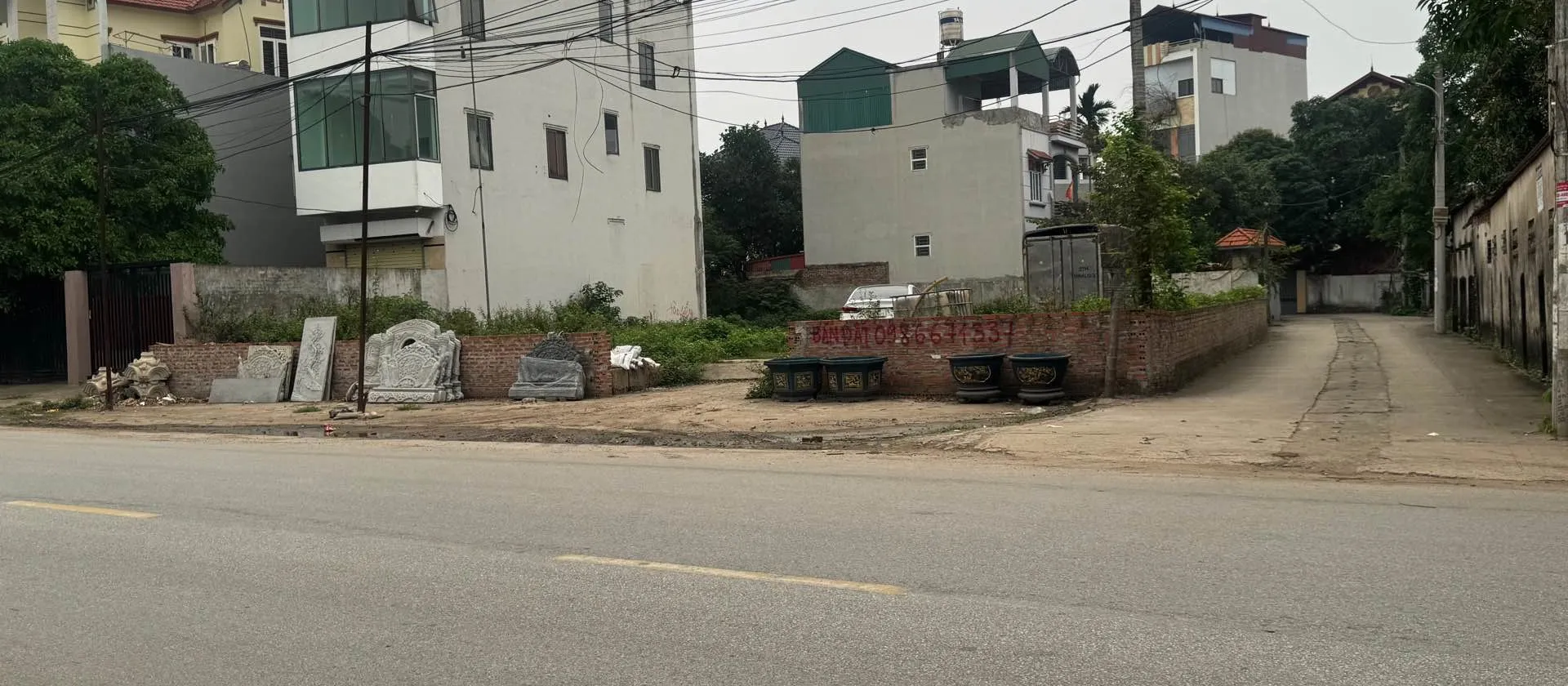 Bán đất lô góc mặt quốc lộ 23, diện tích 742.9 m2, pháp lý cơ sở, phù hợp kinh doanh... Bán đất tại Tiến Thắng, Hà Nội 01