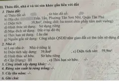 Nhà Tân Sơn Nhì 3,7 tỷ, sát mặt tiền, thuê 8 tr/th... Bán nhà riêng tại Tân Sơn Nhì, Hồ Chí Minh 01