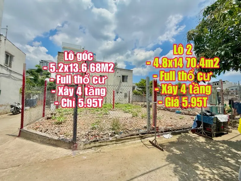 Bán đất 70.4m² hướng Đông Nam tại phường Hiệp Bình, Thủ Đức giá 5.8 tỷ... Bán đất tại Hiệp Bình, Hồ Chí Minh 01