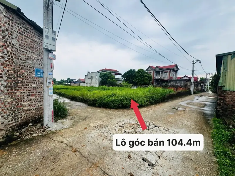 Cơ Hội Vàng Sở Hữu Lô Góc Đất 104.4m2 Tại Thanh Trí... Bán đất tại Kim Anh, Hà Nội 01