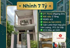 Bán nhà hẻm ô tô Thống Nhất, Gò Vấp, Kế Lotte Mart & Cityland - 74m2 Ngang 5m - 7.1 tỷ... Bán nhà riêng tại Thông Tây Hội, Hồ Chí Minh 01