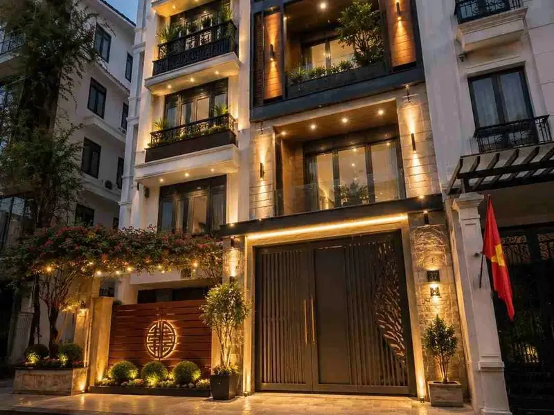 Biệt thự phố Nguyễn Văn Linh, Long Biên — kiệt tác kiến trúc 7 tầng với thang máy và mặt tiền rộng... Bán nhà riêng tại Long Biên, Hà Nội 01