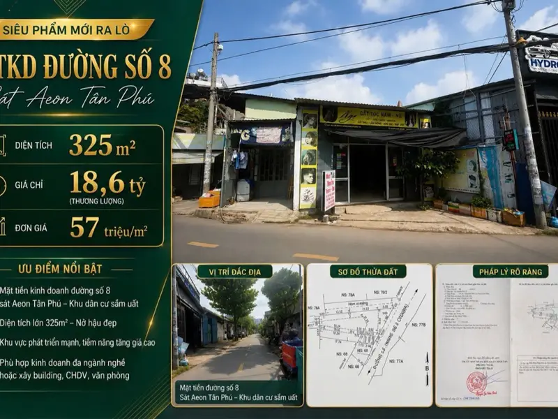 Nhà Mặt Phố Ngang Rộng Gần Aeon Tân Phú, Tiềm Năng Đầu Tư Lớn... Bán nhà mặt phố tại Bình Hưng Hòa, Hồ Chí Minh 01