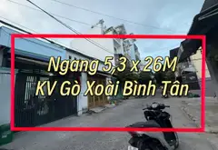 Bán đất mặt tiền tặng nhà ngay khu vực lê văn quới kết nối ra gò xoài 5p chạy ra aeon mall tân phú... Bán nhà riêng tại Bình Hưng Hòa, Hồ Chí Minh 01