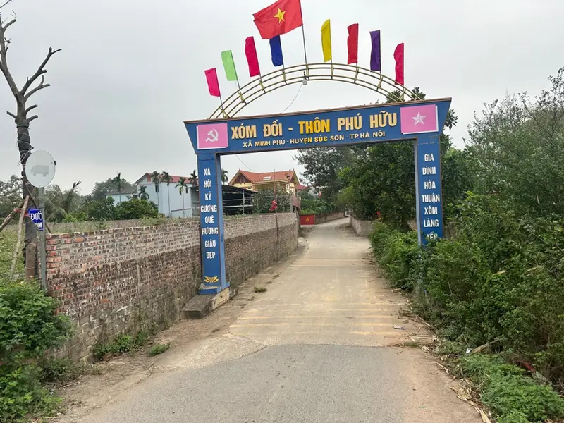 Bán đất 116m2 tại Phú Hữu, gần sân bay Nội Bài, đường ô tô tránh... Bán đất tại Kim Anh, Hà Nội 01