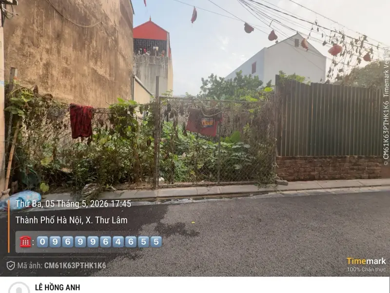 Bán đất Thư Lâm - Diện tích 60.4m², Mặt tiền 4.3m, Giá 4.8 tỷ... Bán đất tại Thư Lâm, Hà Nội 01