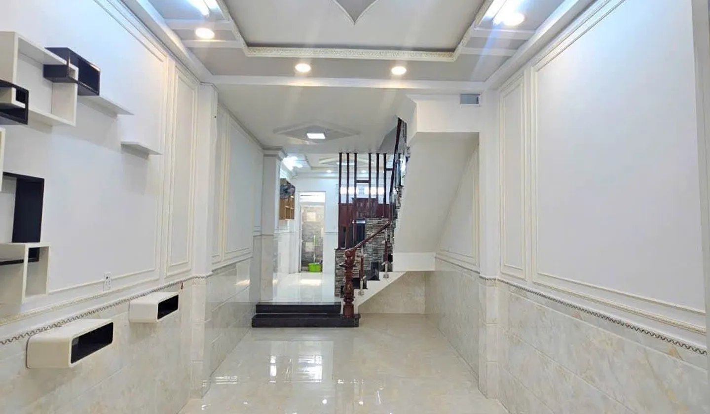 NHÀ 4 TẦNG BTCT MỚI ĐẸP AN DƯƠNG VƯƠNG QUẬN 6, ĐƯỜNG NHỰA HẺM THÔNG XE HƠI, NỞ HẬU LỘC, GIÁ 6.X TỶ... Bán nhà riêng tại Bình Phú, Hồ Chí Minh 01