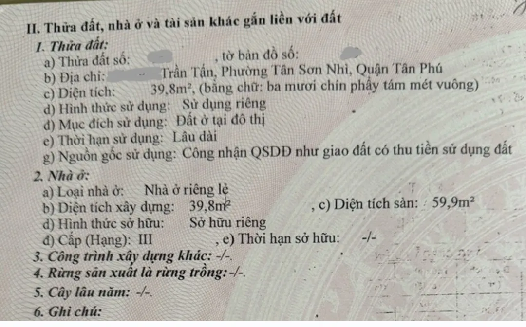 Nhà Tân Sơn Nhì 3,7 tỷ, sát mặt tiền, thuê 8 tr/th... Bán nhà riêng tại Tân Sơn Nhì, Hồ Chí Minh 01