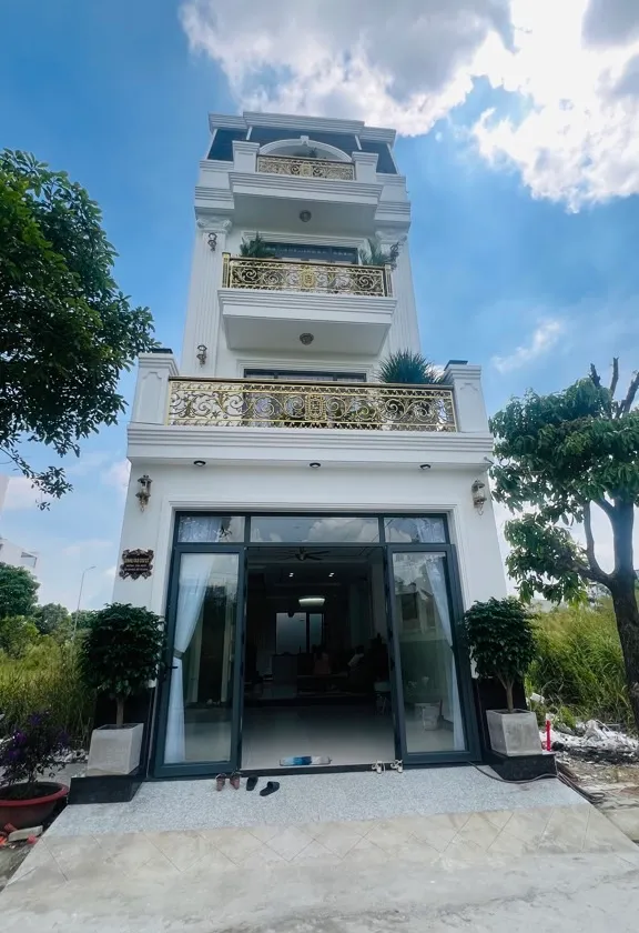 Bán nhà mặt phố khu dân cư Phú Xuân, Nhà Bè, 4 tầng, diện tích 81.2 m2, mặt tiền 5 m... Bán nhà mặt phố tại Nhà Bè, Hồ Chí Minh 01