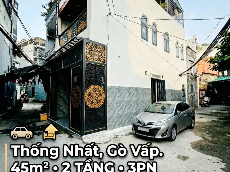 CÓ PHÒNG NGỦ TRỆT - 2 MẶT HXH - THỐNG NHẤT P11 GV - 45M² 2 TẦNG, NHỈNH 5 TỶ... Bán nhà riêng tại An Hội Đông, Hồ Chí Minh 01