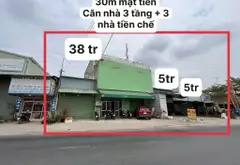 Bán nhà mặt phố 2 tầng tại Bình Mỹ, Củ Chi, mặt tiền rộng 30m, diện tích 1416m2, pháp lý đầy đủ... Bán nhà mặt phố tại Bình Mỹ, Hồ Chí Minh 01