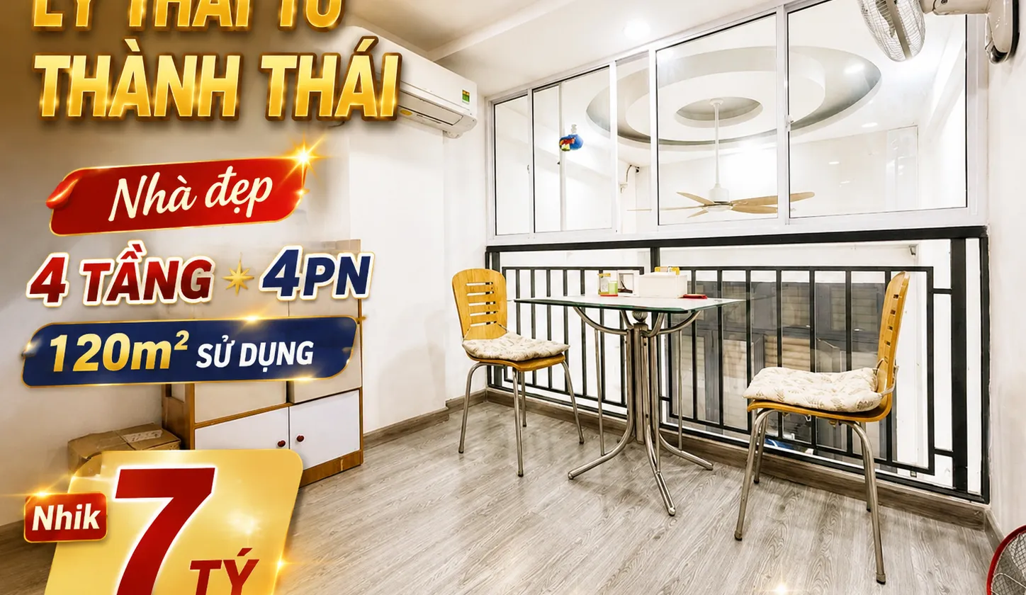 🌲 LÝ THÁI TỔ  THÀNH THÁI
💯 Nhà đẹp 4 tầng  4PN  sát mặt tiền
✋ Giáp 3/2  CV Giọt Nước  Van... Bán nhà riêng tại Vườn Lài, Hồ Chí Minh 01
