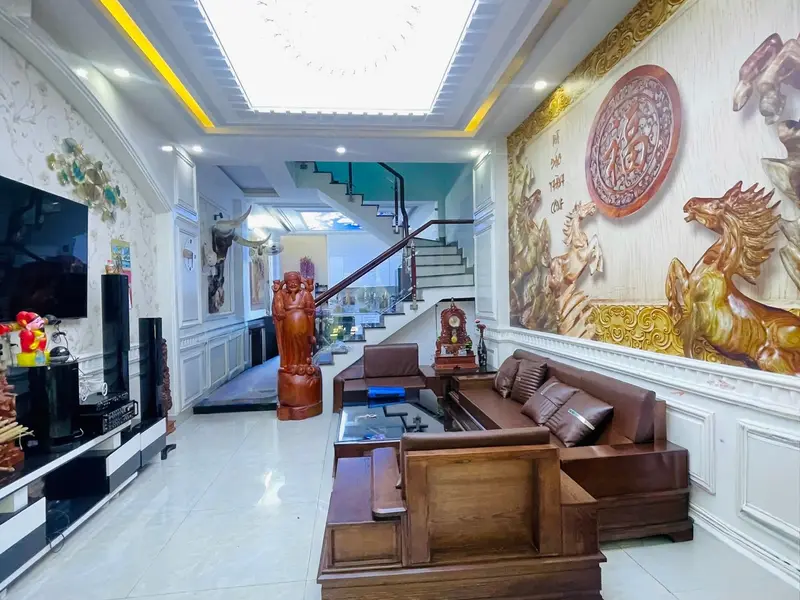 Nhà mặt tiền 3 tầng 66m2 tại Thạnh Lộc, giá 5,4 tỷ đồng... Bán nhà mặt phố tại An Phú Đông, Hồ Chí Minh 01