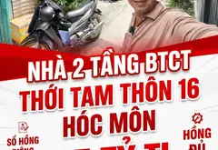 CẦN BÁN NHÀ 2 TẦNG BTCT HẺM XE HƠI THỚI TAM THÔN 16 HÓC MÔN- 4.5 TỶ TL... Bán nhà riêng tại Đông Thạnh, Hồ Chí Minh 01