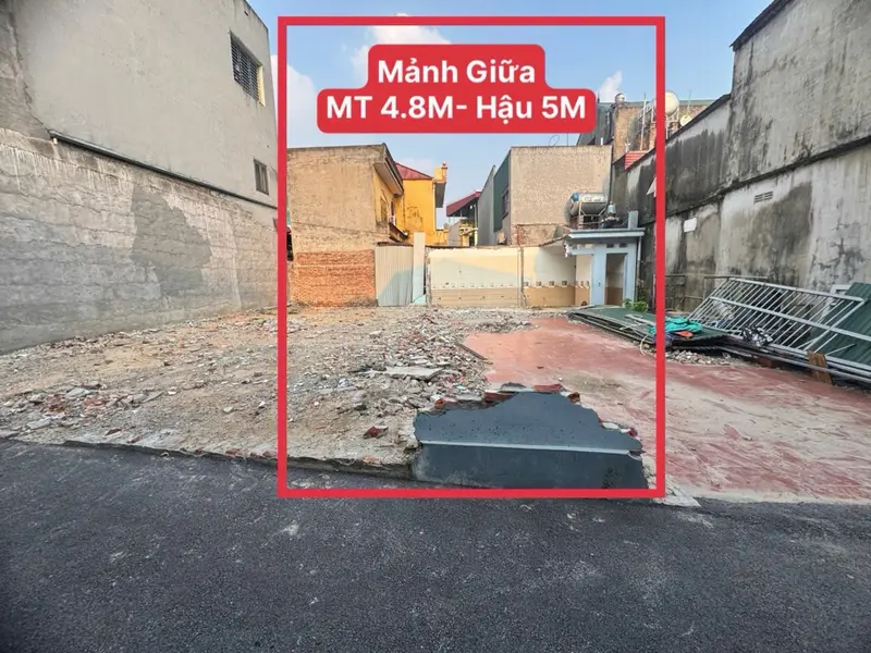 💥THỬA ĐẤT PHÂN LÔ SỔ VUÔNG VẮN NỞ HẬU, XÂY NHÀ QUÁ LÝ TƯỞNG, NGÕ THÔNG ÔTÔ VÀO ĐẤT 🌹... Bán đất tại Võ Cường, Bắc Ninh 01