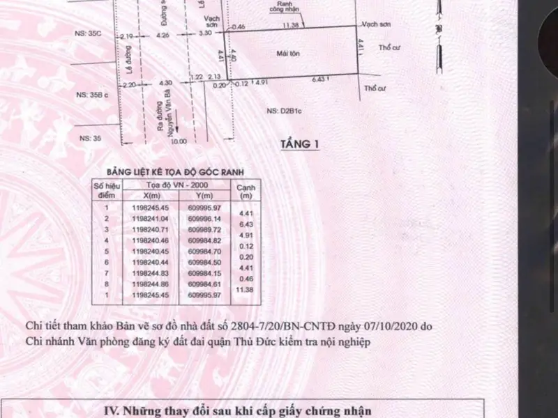 Nhà cấp 4 mặt tiền rộng 4.4m tại Thủ Đức giá 6 tỷ còn thương lượng... Bán nhà riêng tại Thủ Đức, Hồ Chí Minh 01