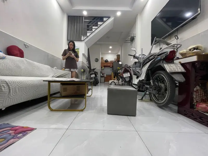 Bán nhà riêng 2 tầng tại phường 16 Lê Đức Thọ, diện tích 38.4m2, sổ hồng chính chủ... Bán nhà riêng tại An Hội Đông, Hồ Chí Minh 01