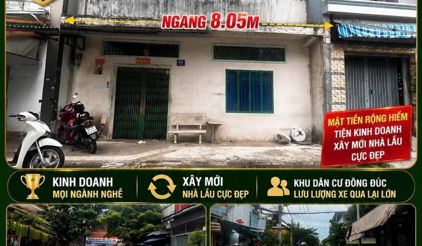 Nhà mặt phố rộng rãi, giá hời tại trung tâm Tân Phú... Bán nhà mặt phố tại Phú Thạnh, Hồ Chí Minh 01