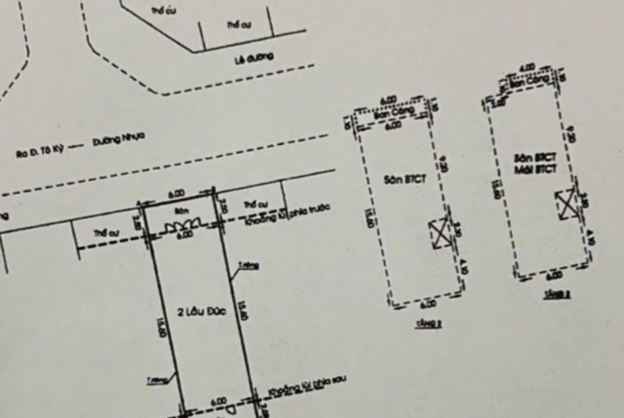 Nhà 3 tầng ngang 6 m _ mặt tiền kinh doanh _ tô ký... Bán nhà mặt phố tại Trung Mỹ Tây, Hồ Chí Minh 01