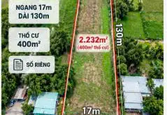 2.232M² ĐẤT MẶT TIỀN HL2 CỦ CHI – NGANG 17M – 400M² THỔ CƯ – GIÁ 26 TỶ... Bán đất tại Củ Chi, Hồ Chí Minh 03