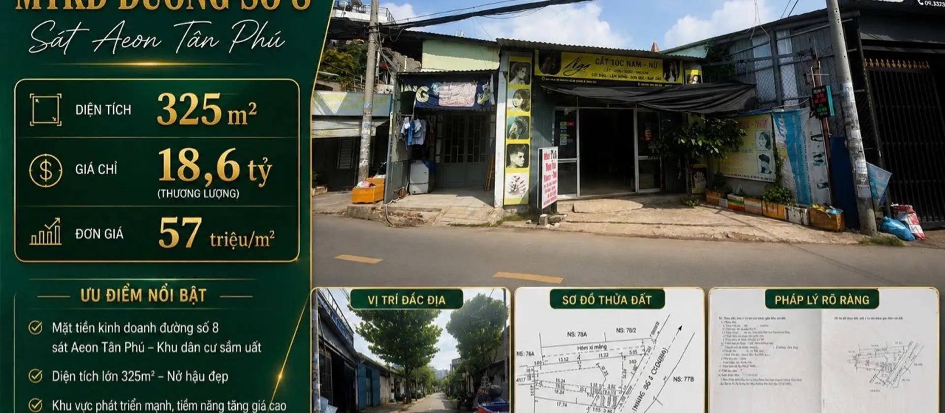Nhà Mặt Phố Ngang Rộng Gần Aeon Tân Phú, Tiềm Năng Đầu Tư Lớn... Bán nhà mặt phố tại Bình Hưng Hòa, Hồ Chí Minh 01