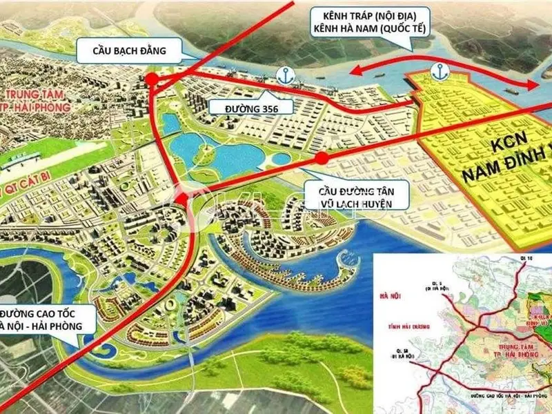 Kho xưởng công nghiệp hơn 1.3ha hoàn thiện hạ tầng tại KCN Nam Đình Vũ... Bán kho, nhà xưởng tại Hải An, Hải Phòng 01