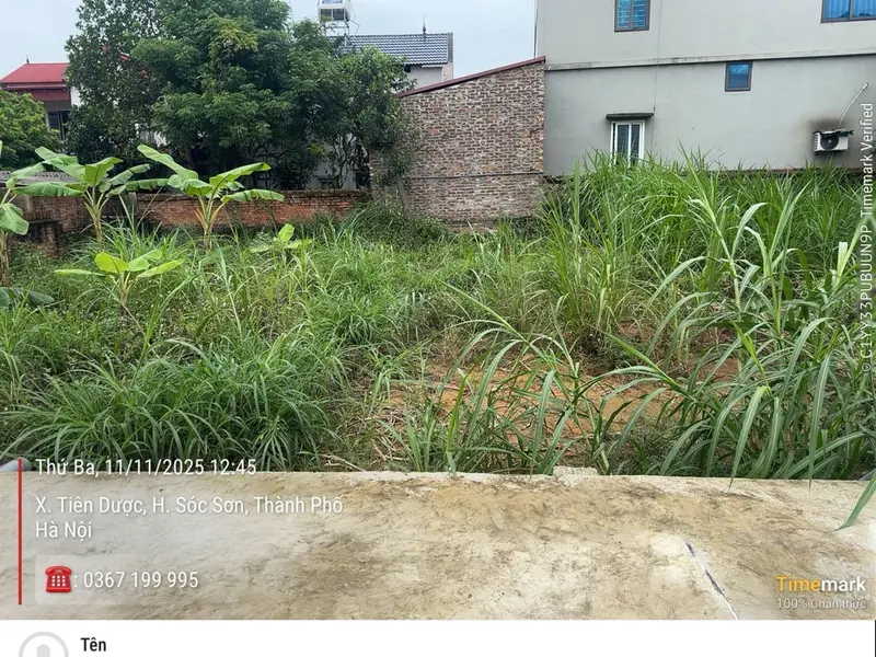 Bán đất 99,8m² thổ cư tại thôn Đồng Chầm, Sóc Sơn, Hà Nội... Bán đất tại Sóc Sơn, Hà Nội 01