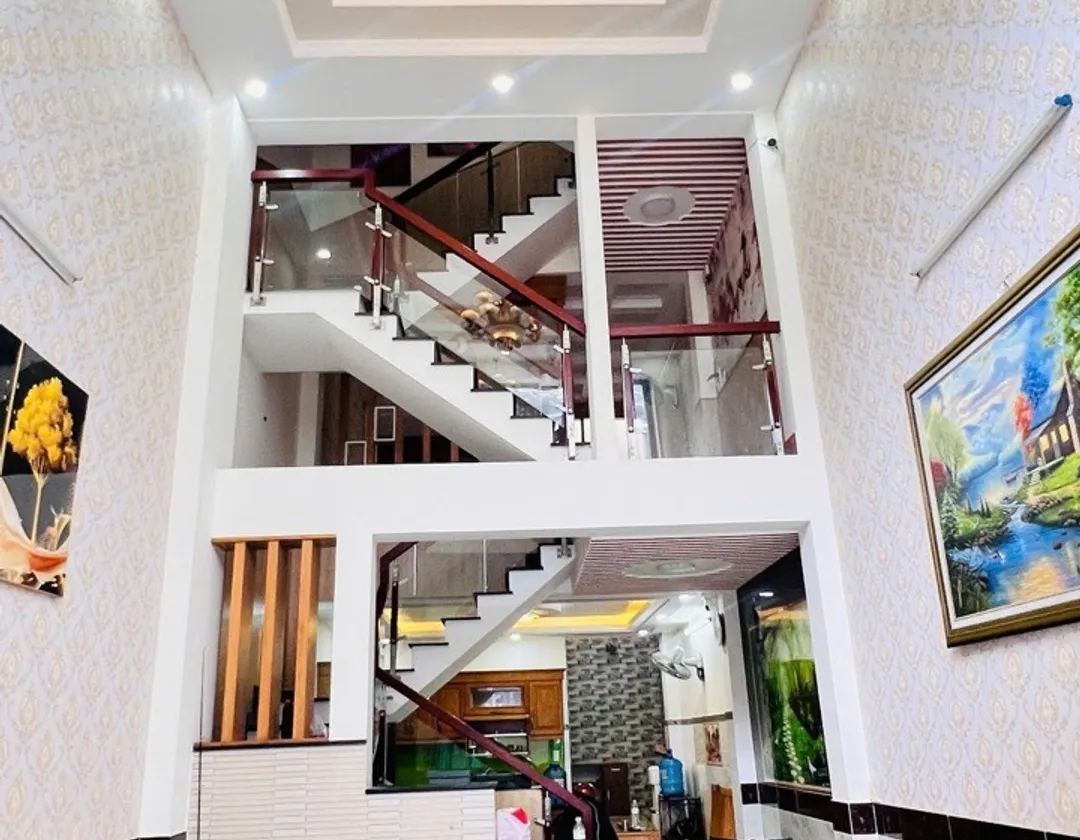 Bán nhà riêng 4 tầng Tân Chánh Hiệp Q.12 gần mặt tiền, 56.6m2, 4 phòng ngủ... Bán nhà riêng tại Trung Mỹ Tây, Hồ Chí Minh 01