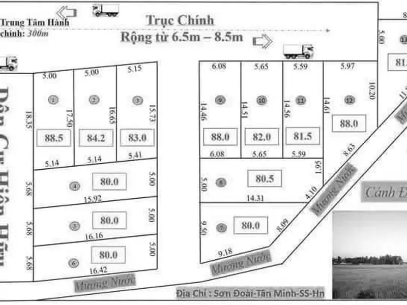 🏡 80m² FULL THỔ CƯ – Ô TÔ ĐỖ CỬA – SƠN ĐOÀI, TÂN MINH, SÓC SƠN... Bán đất tại Sóc Sơn, Hà Nội 01
