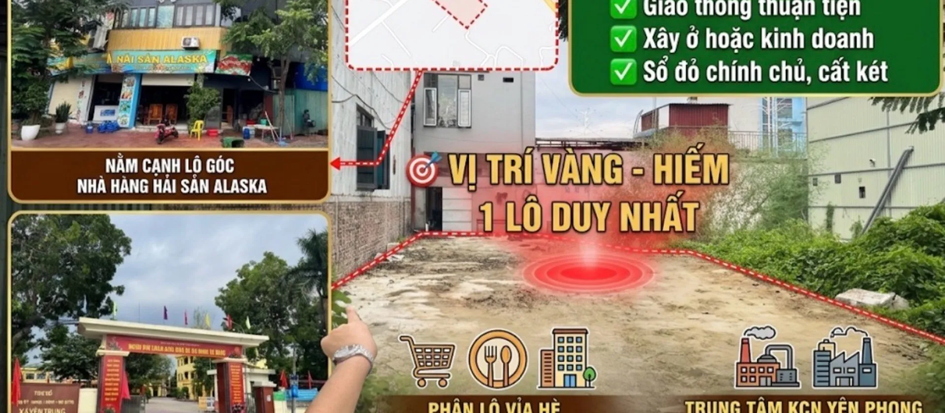 Lô Đất Vàng Trung Tâm KCN Yên Phong - Siêu Hiếm... Bán đất tại Yên Trung, Bắc Ninh 01
