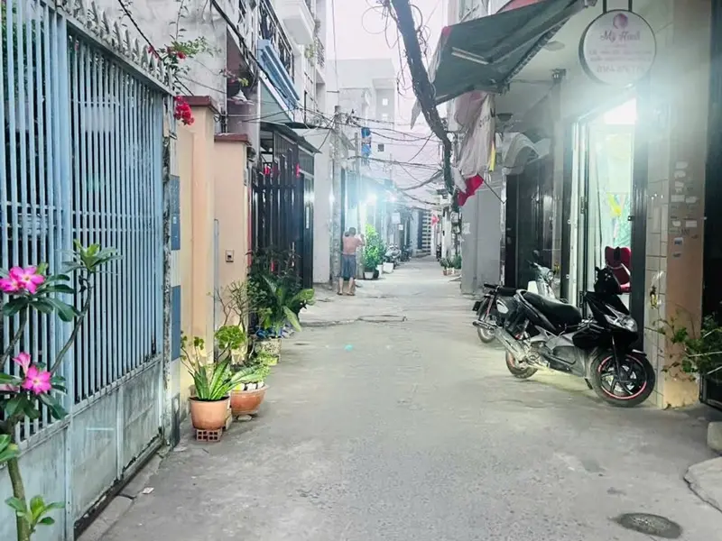 B.án nhà lô góc sân vườn hai mặt tiền nợ hậu tài lộc diện tích 100m²... Bán nhà riêng tại Phú Định, Hồ Chí Minh 01