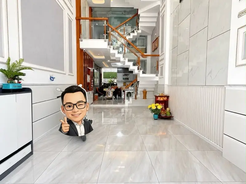 Bán biệt thự liền kề 4 phòng ngủ, ô tô 7 chỗ trong nhà, giá 6.4 tỷ... Bán biệt thự, liền kề tại Tân Thới Hiệp, Hồ Chí Minh 01