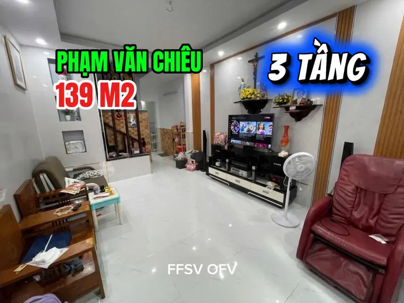 🔥NHÀ DIỆN TÍCH TO PHẠM VĂN CHIÊU GÒ VẤP - 3 TẦNG - NHỈNH 6Đ 🔥... Bán nhà riêng tại An Hội Tây, Hồ Chí Minh 01