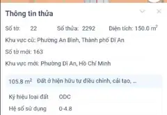 Bán đất 150m2 tại Bà Giang, mặt tiền 5m, đường xe tải 5m, giá 4,5 tỷ... Bán đất tại Dĩ An, Hồ Chí Minh 06