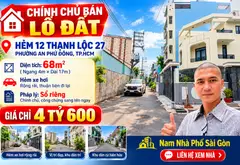 🔥 ĐẤT HIẾM THẠNH LỘC 27 – SÁT VÁCH CHUNG CƯ FIRST HOME THẠNH LỘC 🔥... Bán đất tại An Phú Đông, Hồ Chí Minh 01