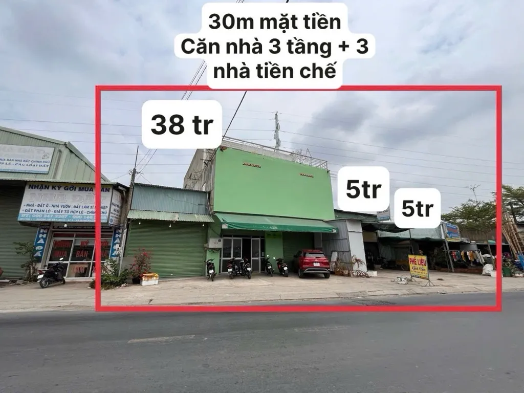 Bán nhà mặt phố 2 tầng tại Bình Mỹ, Củ Chi, mặt tiền rộng 30m, diện tích 1416m2, pháp lý đầy đủ... Bán nhà mặt phố tại Bình Mỹ, Hồ Chí Minh 01