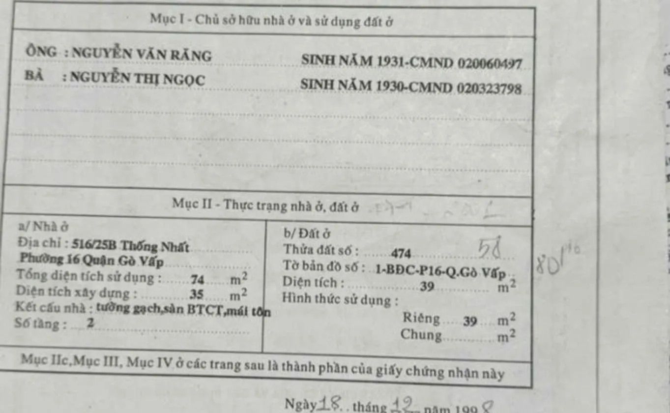 Nhà đẹp 2PN, giá mềm, gần Cityland P16... Bán nhà riêng tại An Hội Đông, Hồ Chí Minh 01