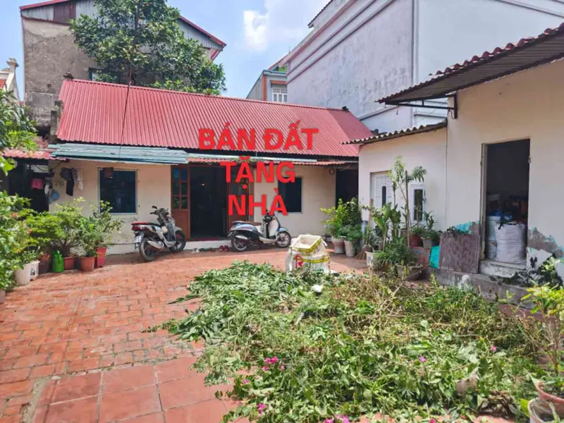 Ngộp quá rồi ,bán đất tặng nhà cấp 4 mát mẻ sạch sẽ... Bán đất tại Yên Phong, Bắc Ninh 01