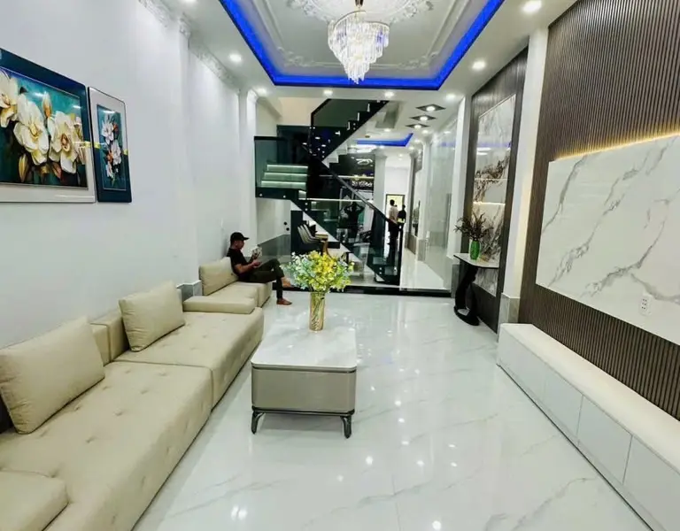 NHÀ MỚI 4PN -HUỲNH TẤN PHÁT, CÓ PHÒNG NGỦ TRỆT – GIÁ MỚI 6,9 TỶ... Bán nhà riêng tại Tân Thuận, Hồ Chí Minh 01