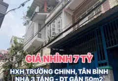 🏠 HXH TRƯỜNG CHINH, TÂN BÌNH - NHÀ 3 TẦNG - DT GẦN 50m2 - GIÁ NHỈNH 7TỶ 💕💕... Bán nhà riêng tại Tân Bình, Hồ Chí Minh 01