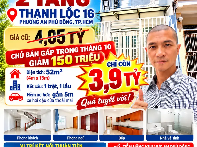 Hiếm Nhà Chính Chủ Thạnh Lộc Ngã Tư Ga Metro Số 4... Bán nhà riêng tại An Phú Đông, Hồ Chí Minh 01